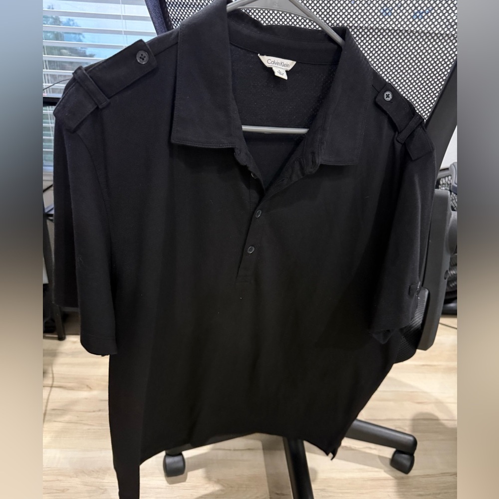Calvin Klein Men's Polo in Classic Black